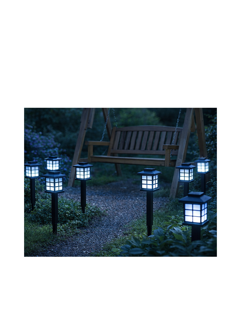 6x lampa ogrodowa solarna