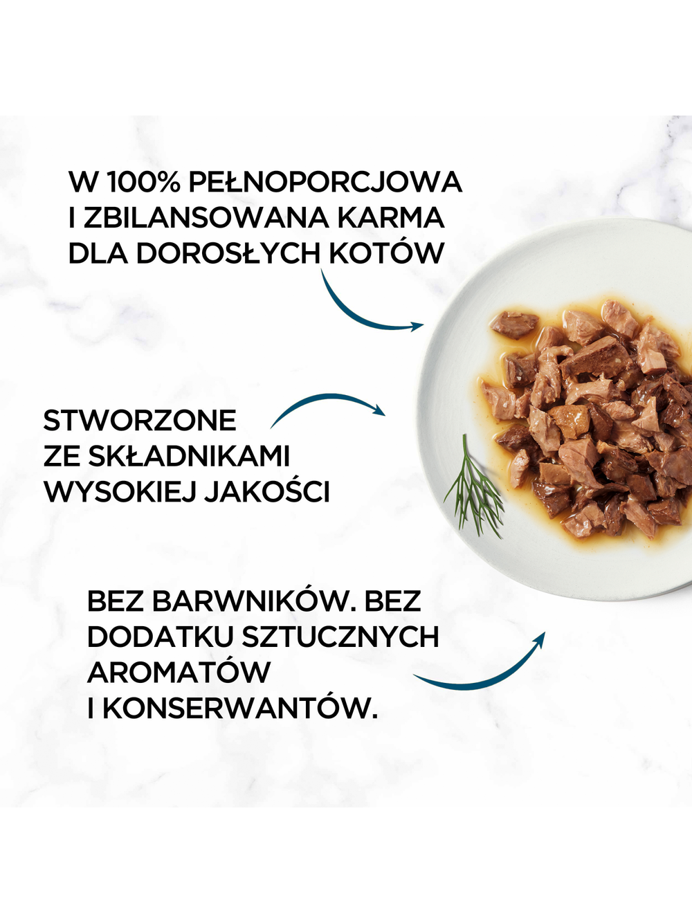 GOURMET Perle karma dla dorosłych kotów Mięsny Duet 4x85g