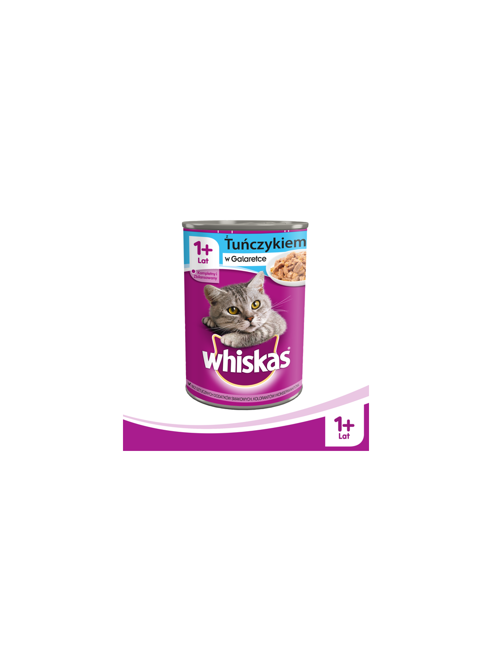 WHISKAS Adult puszka 12 x 400g - mokra karma dla kotów z tuńczykiem w galaretce