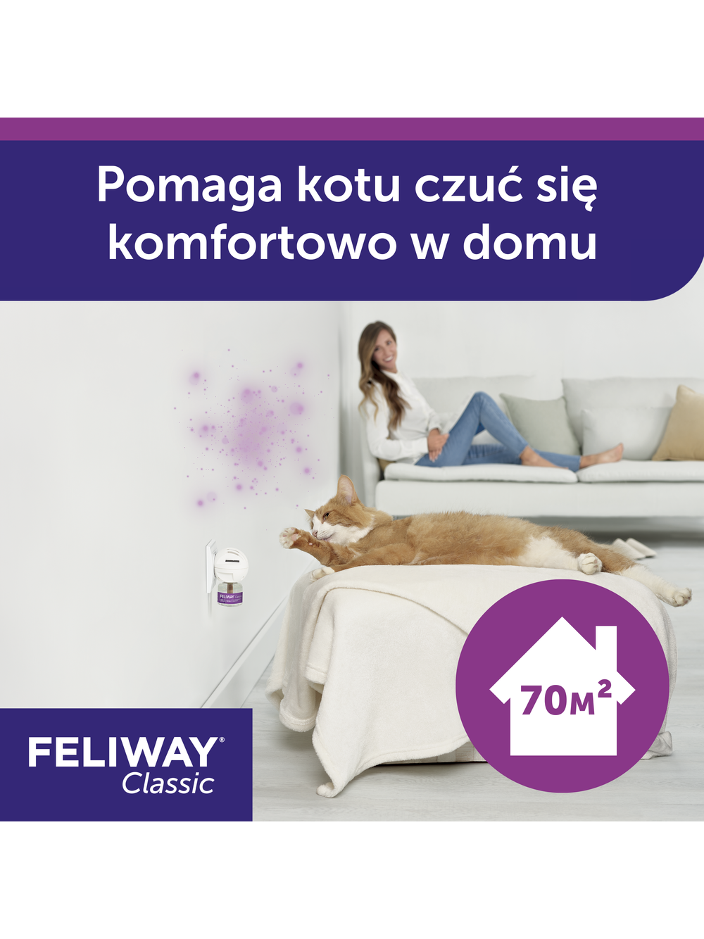 CEVA Feliway dyfuzor i flakonik 48 ml z feromonem F3
