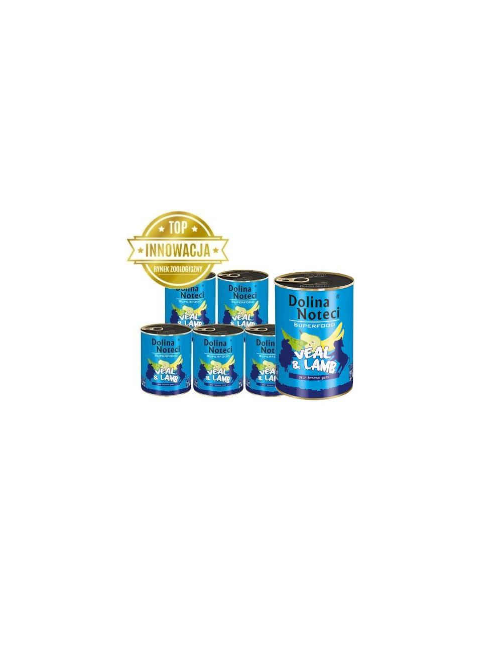 DOLINA NOTECI PREMIUM SUPERFOOD cielęcina i jagnięcina 6x400g