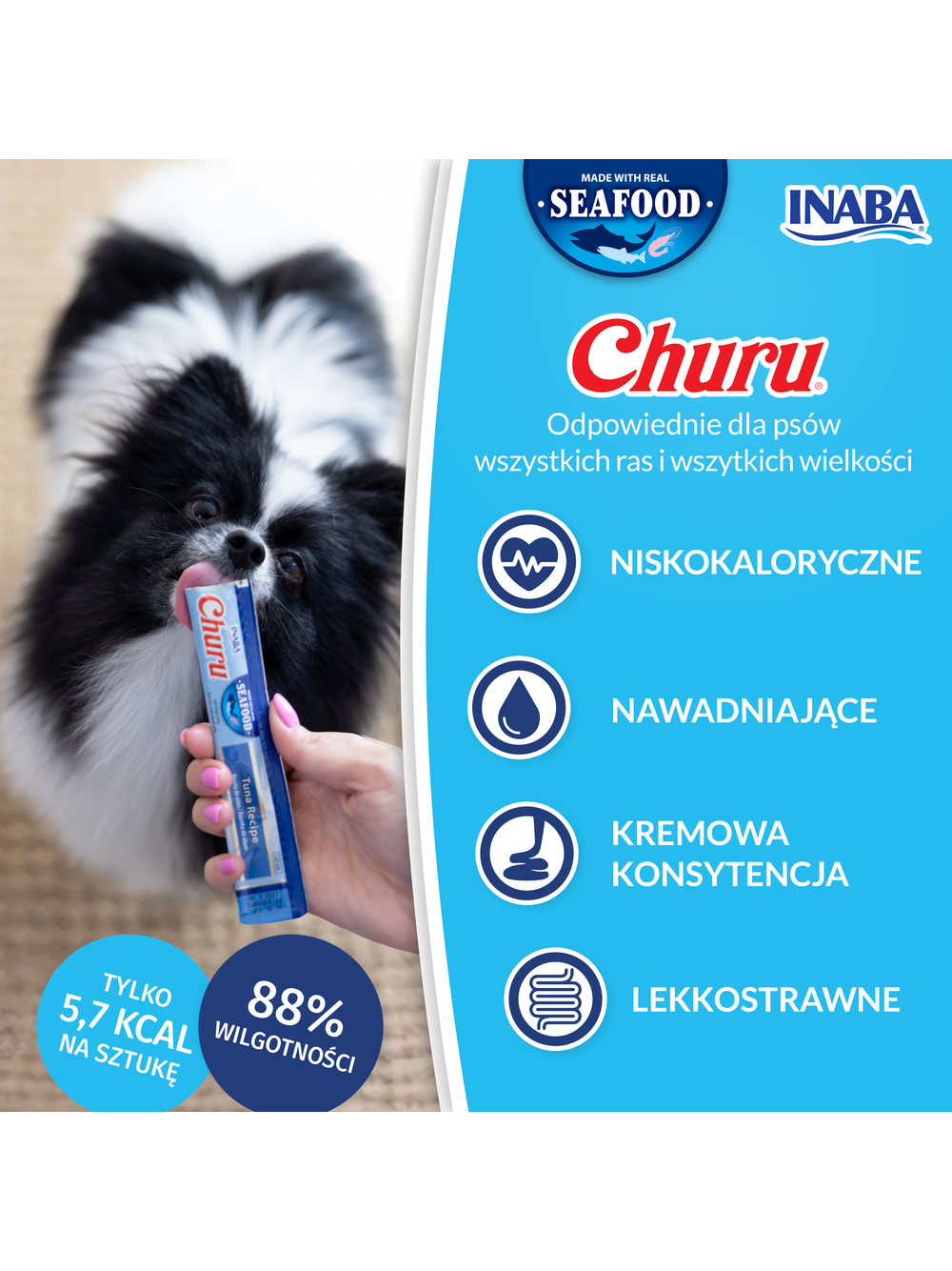 INABA Dog Churu (fish based) Tuna Recipe 4x14g (56g)