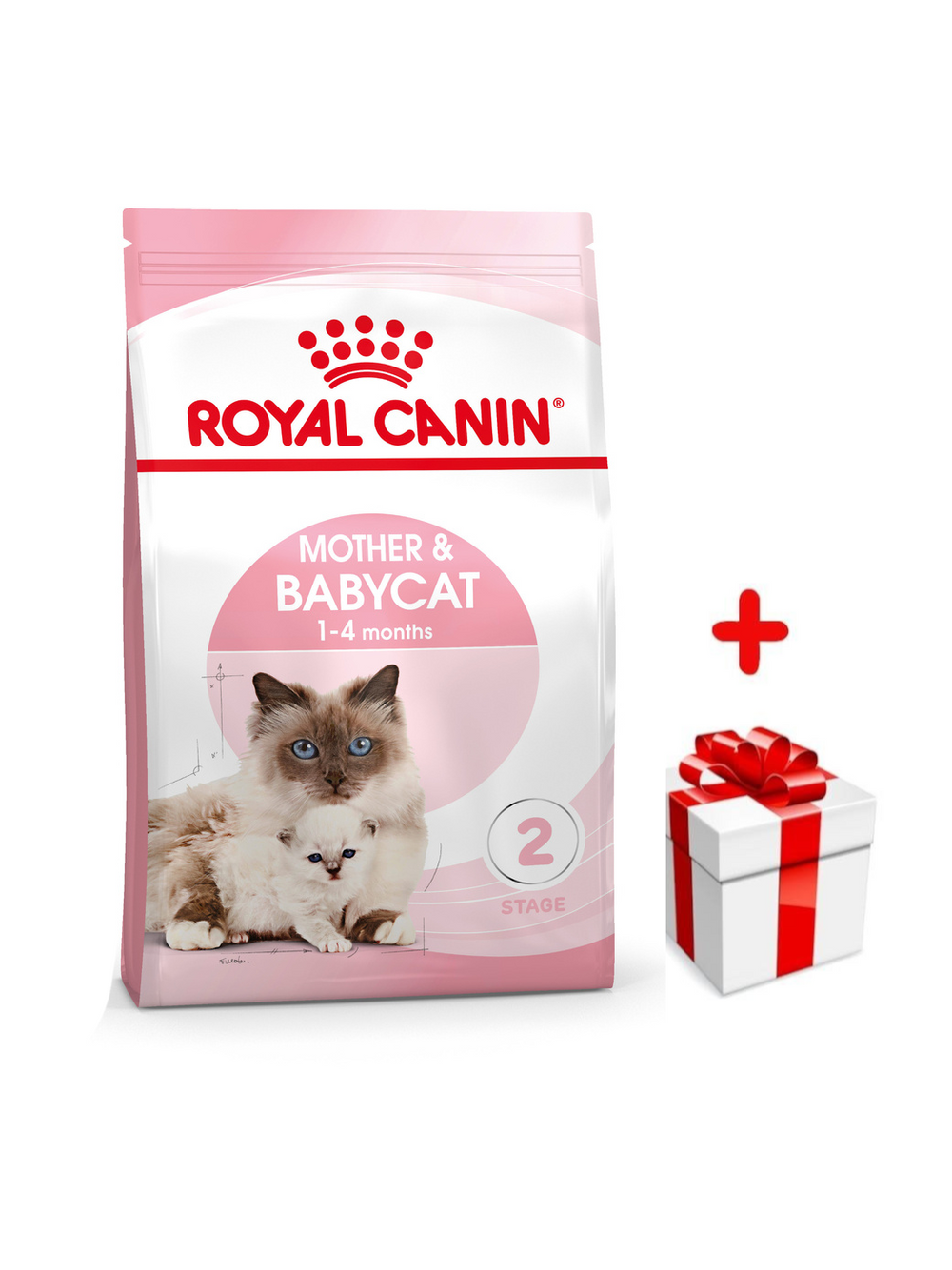 ROYAL CANIN  Mother&Babycat 4kg karma sucha dla kotek w okresie ciąży, laktacji i kociąt od 1 do 4 miesiąca życia + niespodzianka dla kota GRATIS!