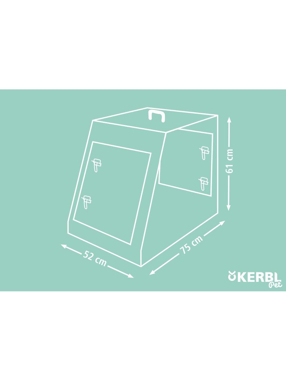 KERBL Klatka transportowa dla psa, 75 x 52 x 61 cm