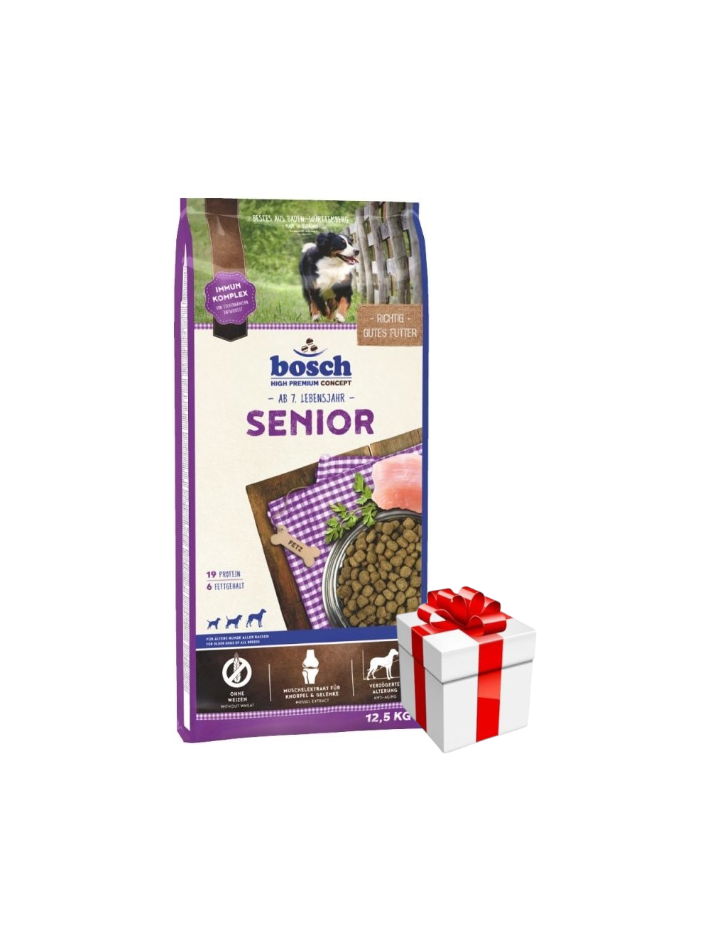 Bosch Senior (nowa receptura) 12,5kg + Niespodzianka dla psa GRATIS