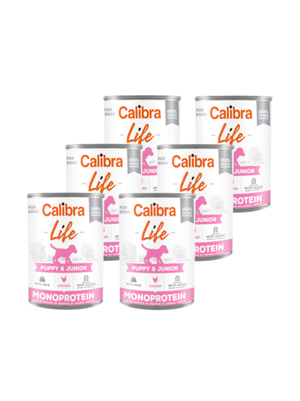 CALIBRA Dog Life Puppy & Junior Chicken 6x400g