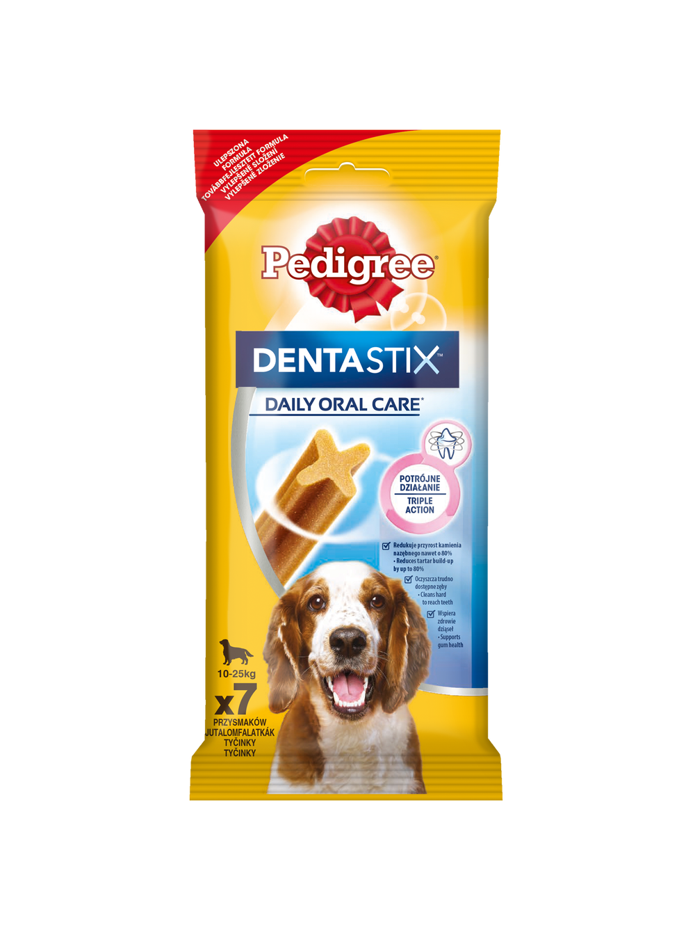 PEDIGREE DentaStix (średnie rasy) przysmak dentystyczny dla psów 7szt. - 180g