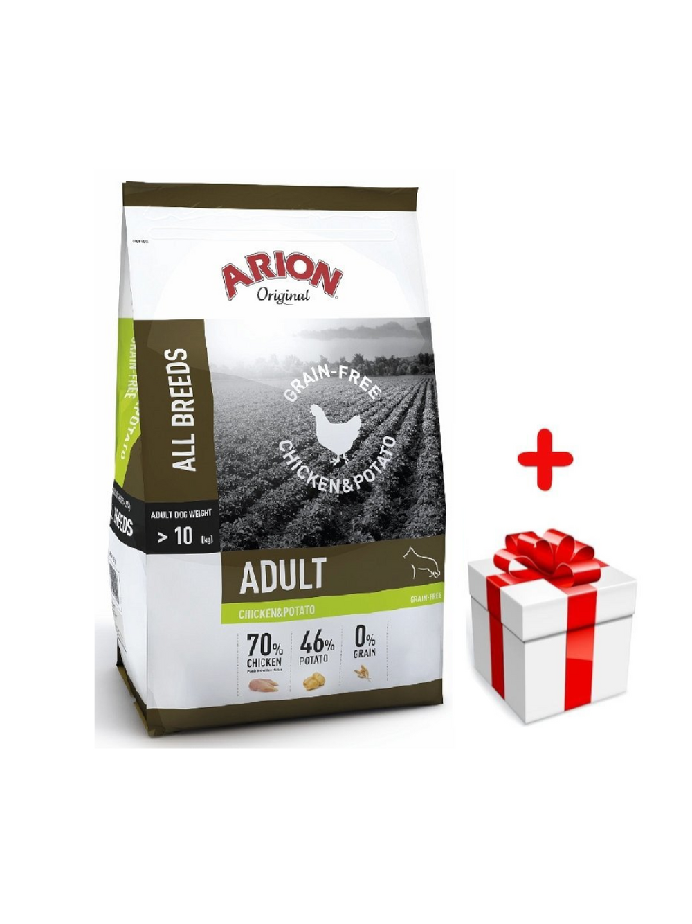 Arion Original Grain Free Chicken&Potato sucha karma dla psa dorosłego 12kg + niespodzianka dla psa GRATIS
