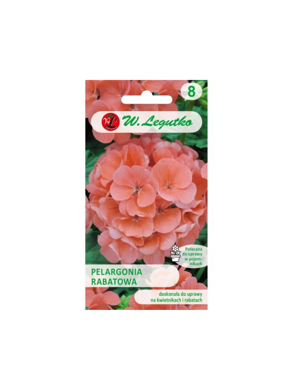 Pelargonia rabatowa Gama F1 - łososiowa