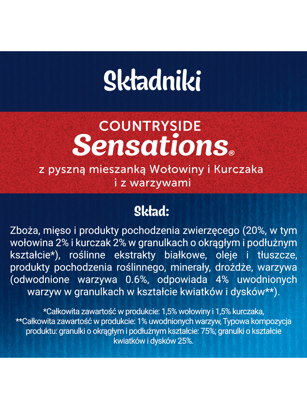 Felix Countryside Sensations z mieszanką wołowiny i kurczaka i z warzywami 1kg