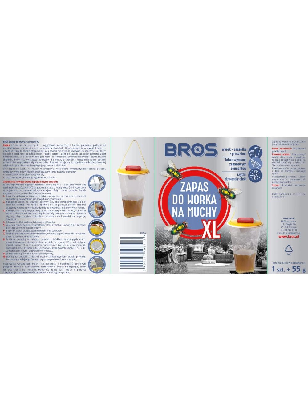 BROS –  Zapas do worka na muchy XL