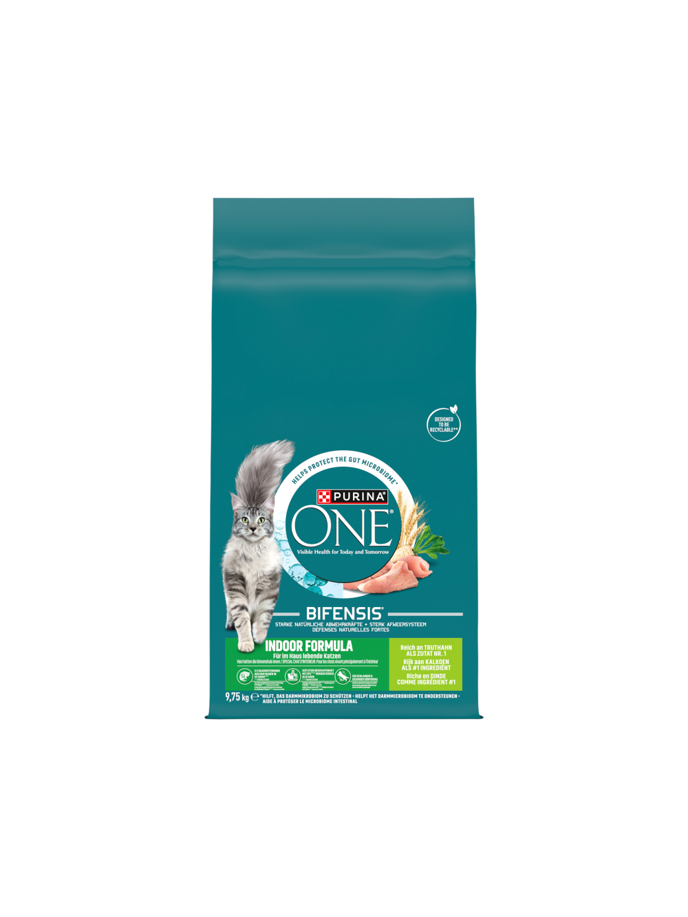 Purina One Indoor Formula Indyk&Pszenica Karma dla dorosłych kotów 9,75kg