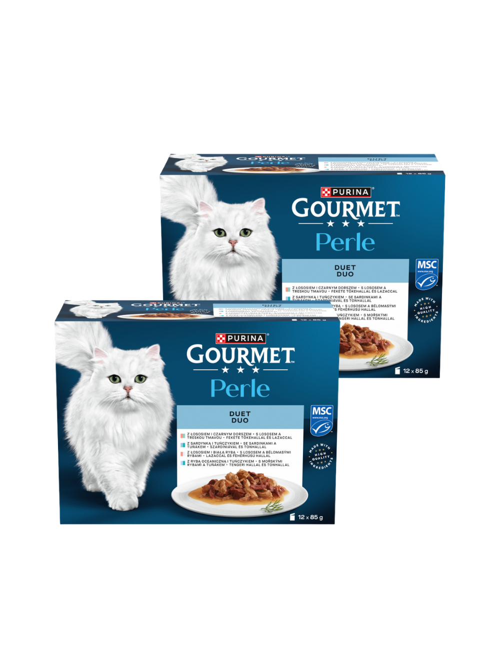 Gourmet Perle Karma dla kotów duet 24x85g