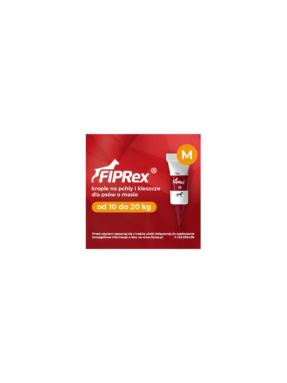 Fiprex M, 150 mg/2ml, roztwór do nakrapiania dla psów (2szt)