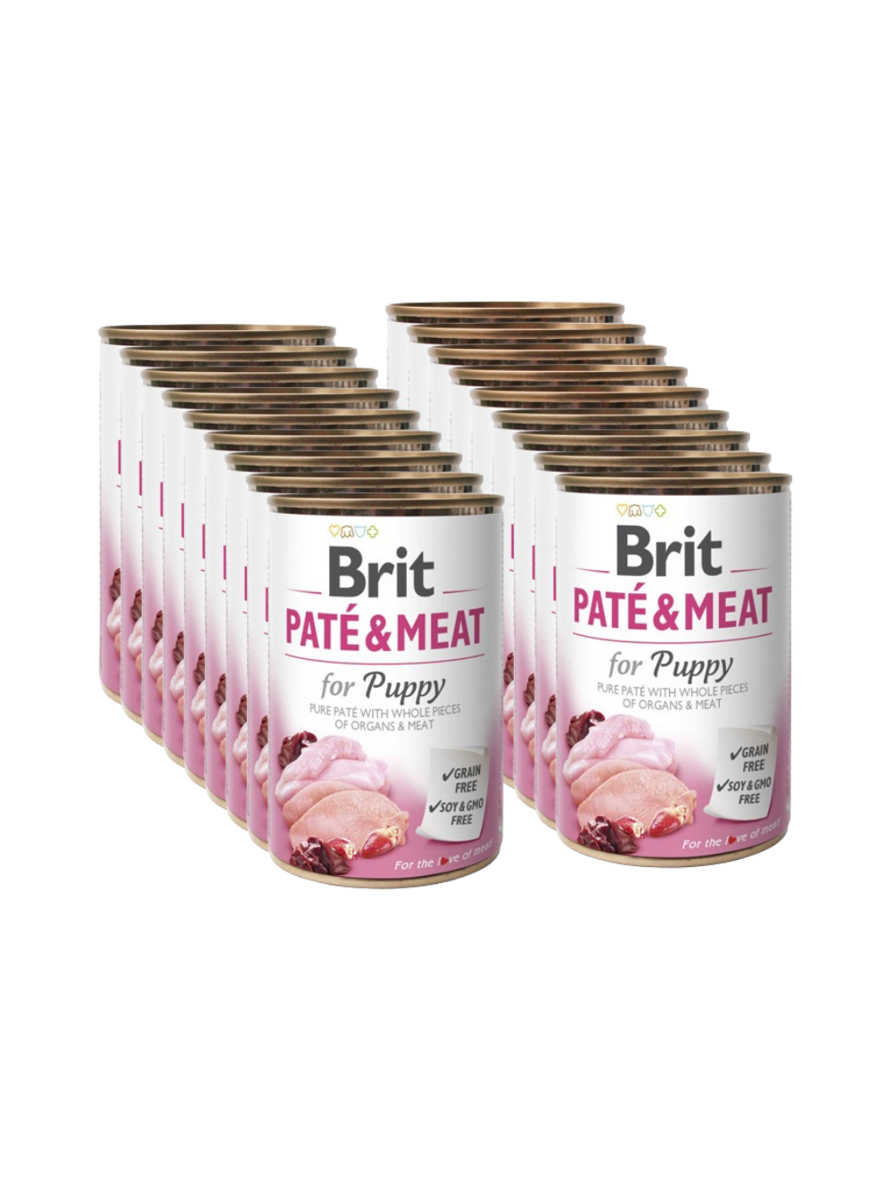 BRIT PATE & MEAT PUPPY 18x400g