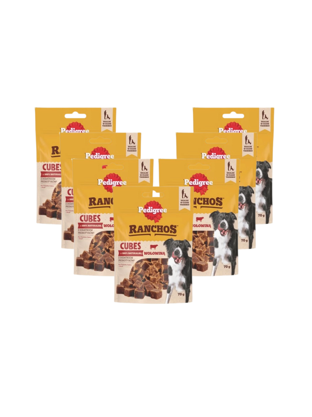 PEDIGREE® Ranchos™ Cubes z wołowiną 7x70g