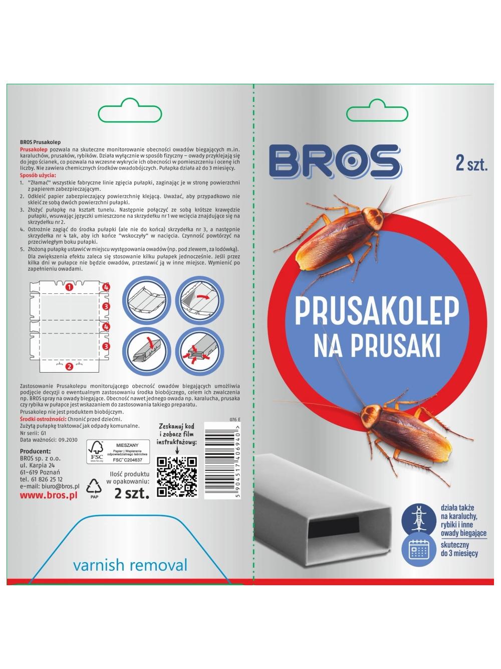 Bros Prusakolep 2 szt.