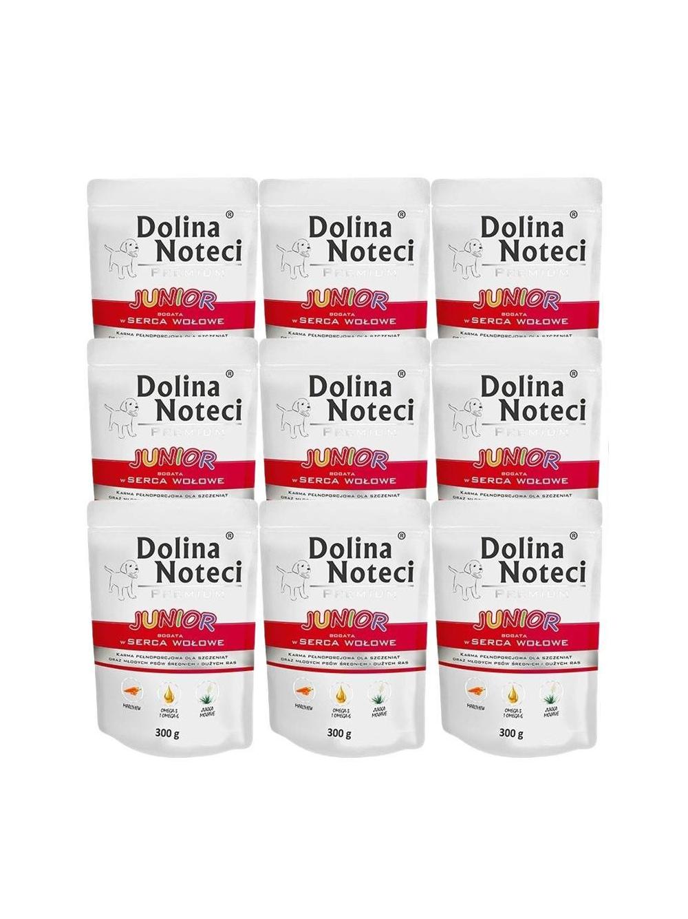 Dolina Noteci PREMIUM Junior bogata w serca wołowe 24 x 300g