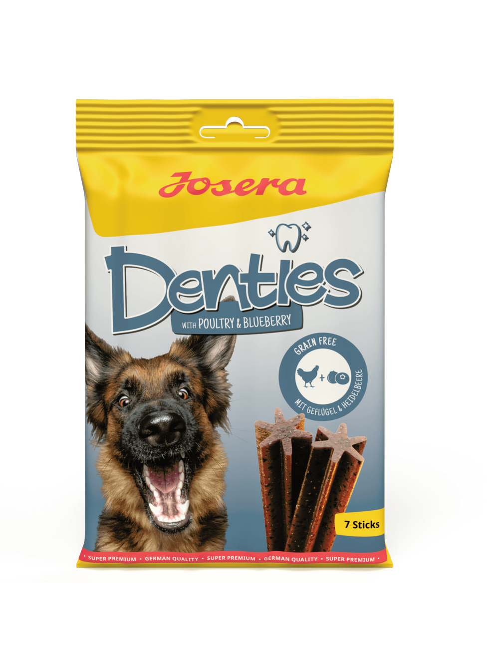 JOSERA Denties z drobiem i jagodami 180g