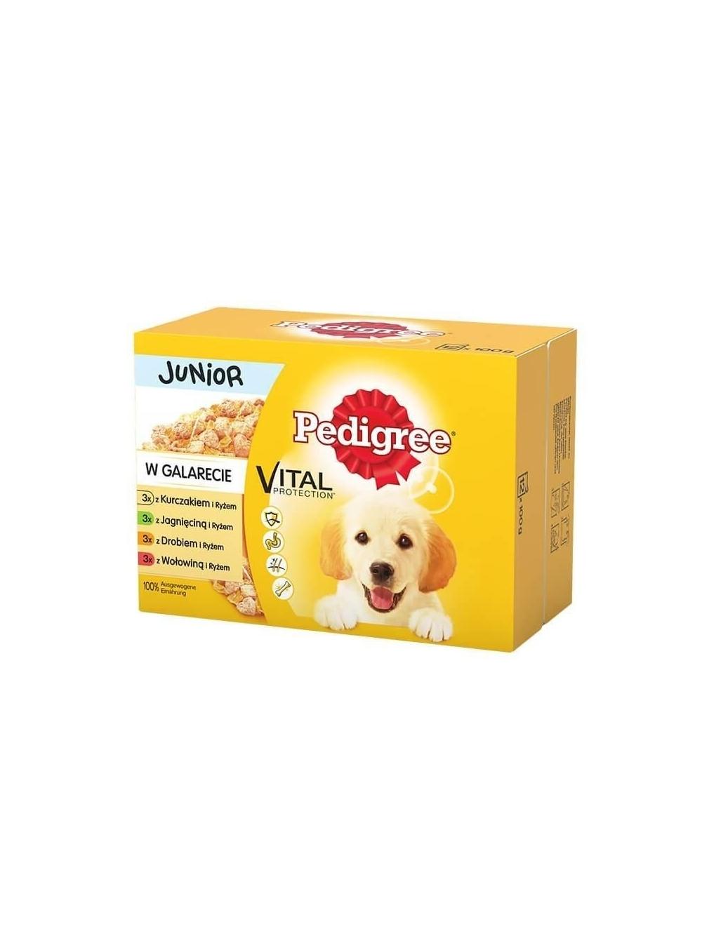 PEDIGREE Junior mix smaków w galaretce 12x100g