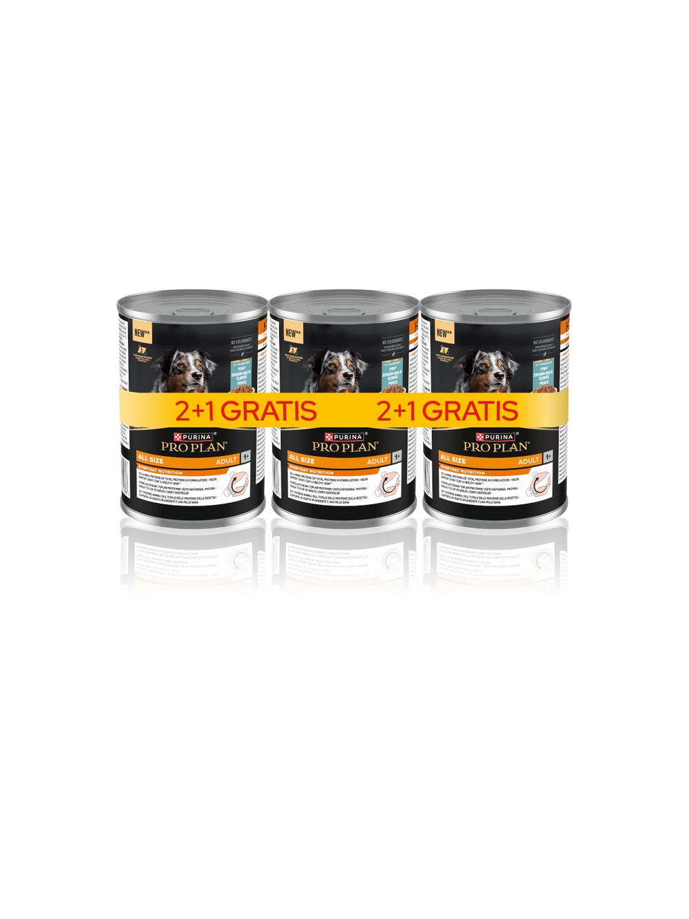 PRO PLAN Everyday Nutrition Adult Karma dla psów bogata w rybę w galaretce 3x400g (2+1 gratis)
