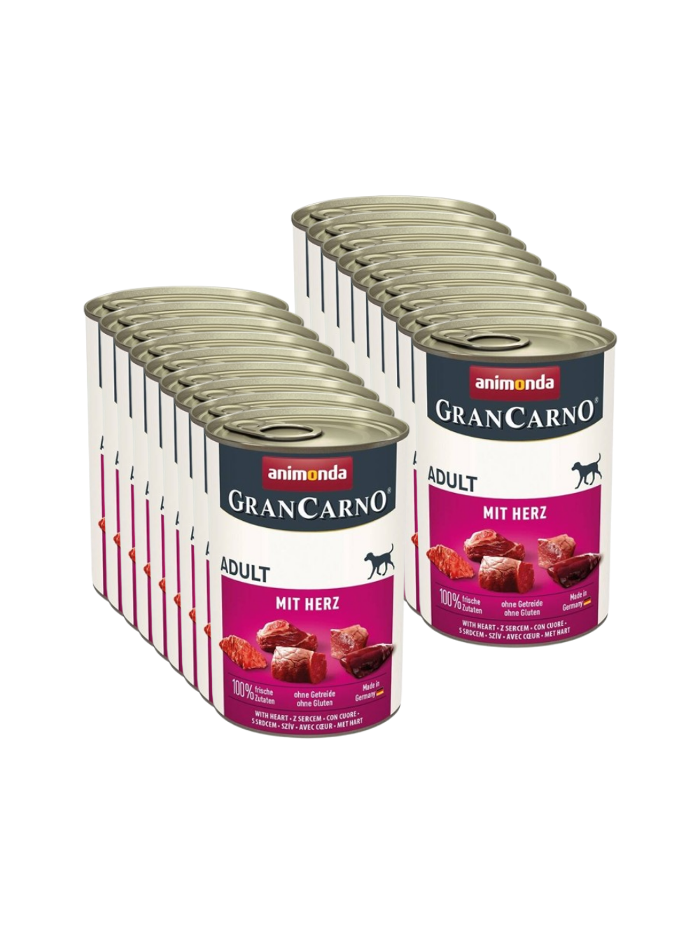 ANIMONDA GranCarno Adult Dog z sercami 18x400g