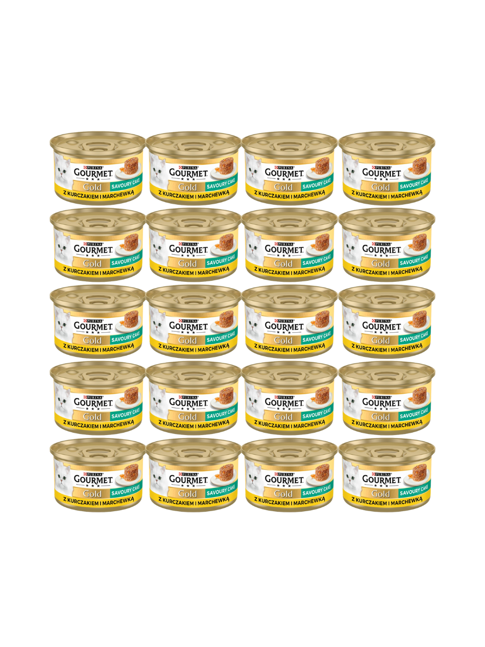 Purina Gourmet Gold Savoury Cake z kurczakiem i marchewką 72x85g
