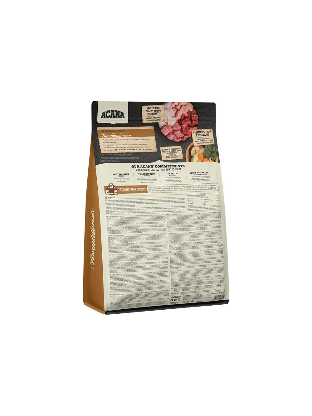 ACANA Ranchlands Dog 2kg + niespodzianka dla psa GRATIS!