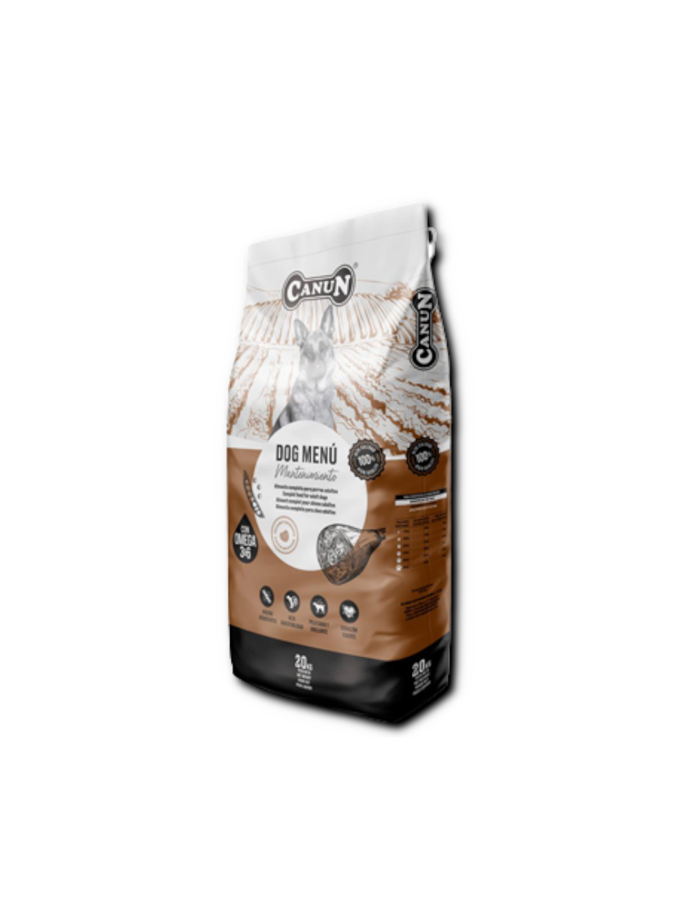 Canun dog menu  18,6kg karma dla psów z wołowiną (30% mięsa) / opakowanie uszkodzone (8868)