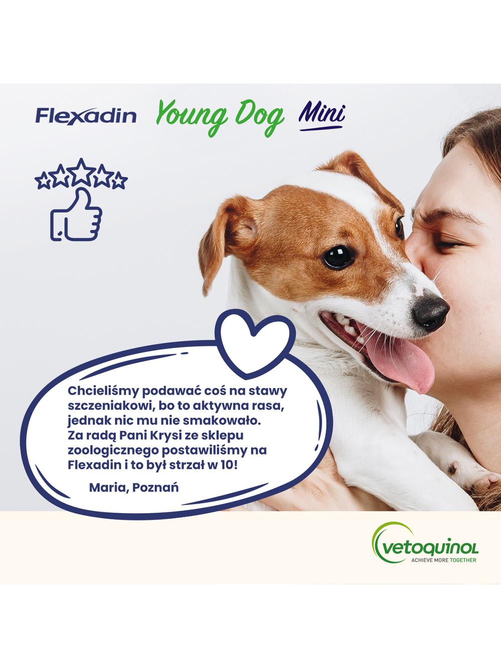 VETOQUINOL Flexadin Young Dog Mini 60 kąsków