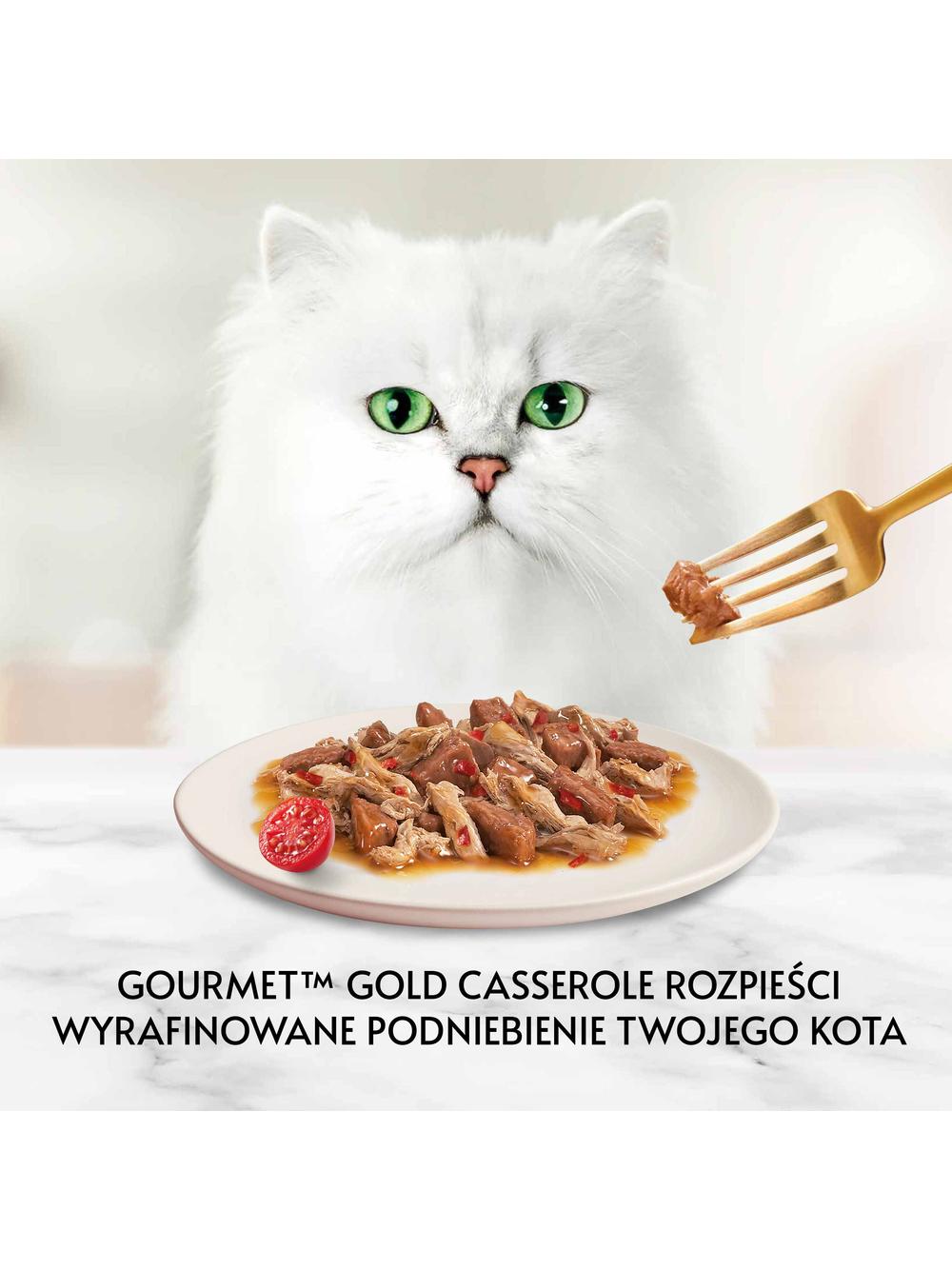 Purina Gourmet Gold z wołowiną i kurczakiem w sosie z pomidorami 72x85g