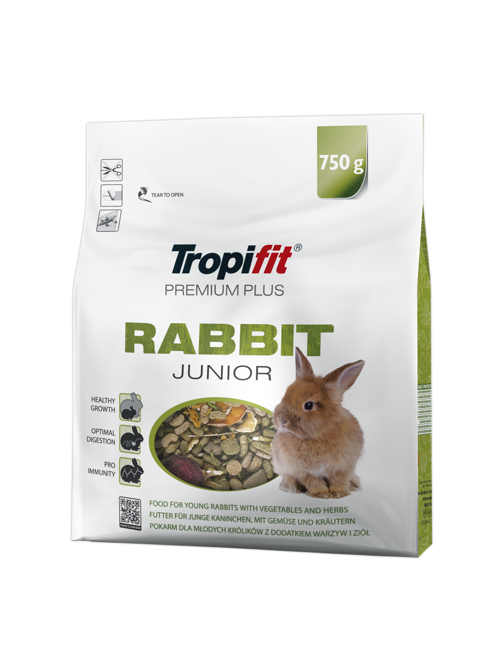 TROPIFIT Premium Plus RABBIT JUNIOR 750g - dla królika