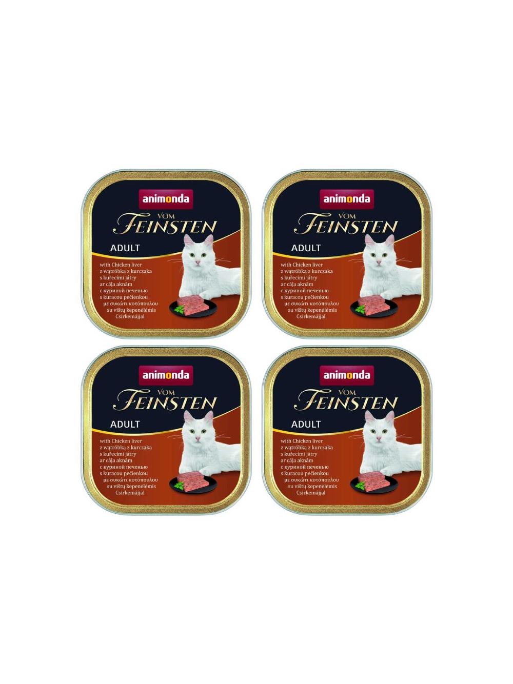 ANIMONDA Vom Feinsten Classic Cat smak: z wątróbką drobiową 6 x 100g