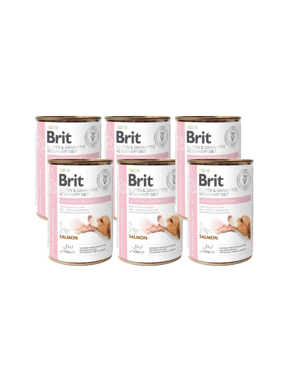 BRIT GF Veterinary Diets Dog Hypoallergenic 6x400g - karma mokra dla psa