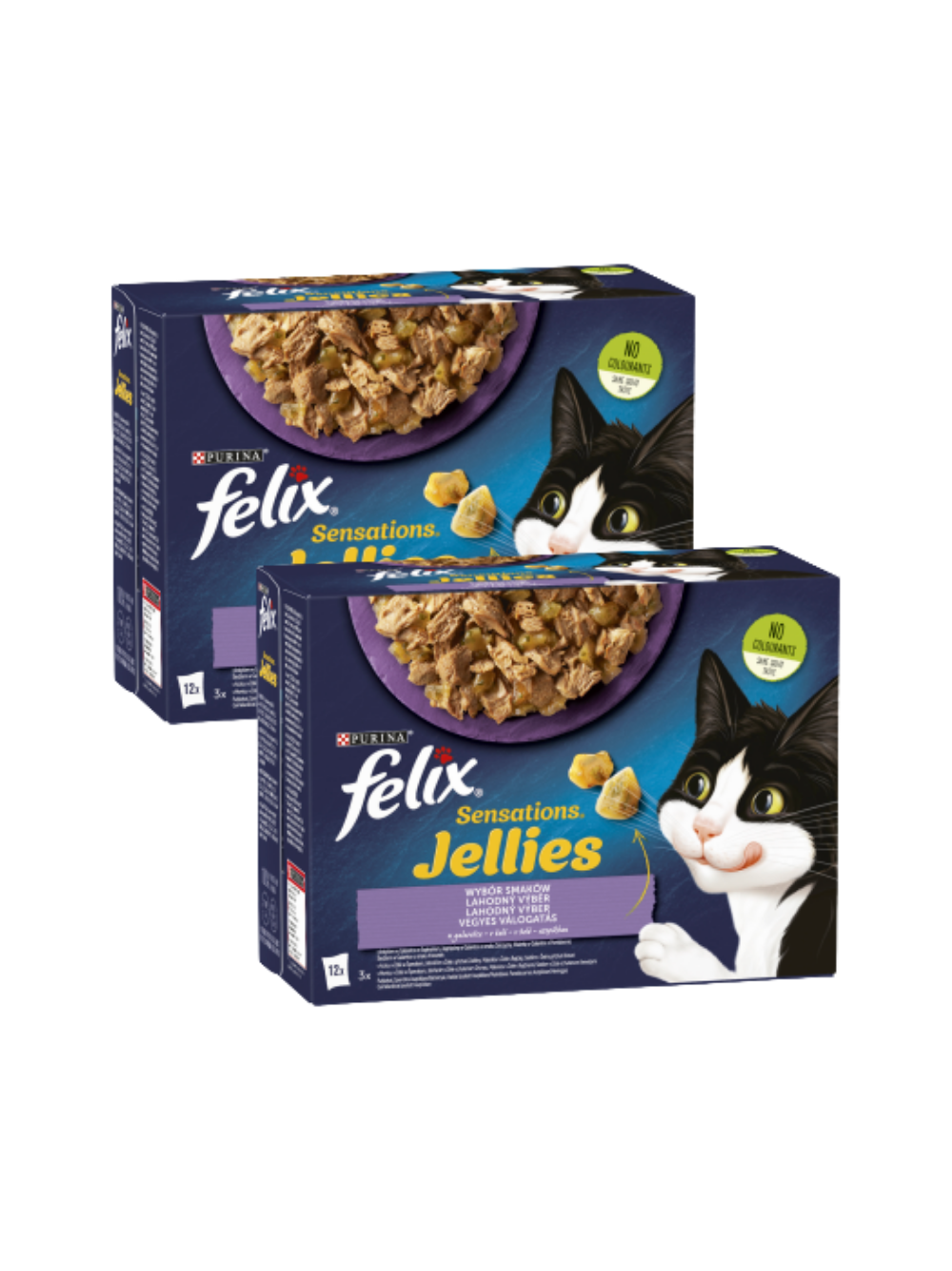 FELIX Sensation Jellies Karma dla kotów wybór smaków w galaretce 2x(12x85g)