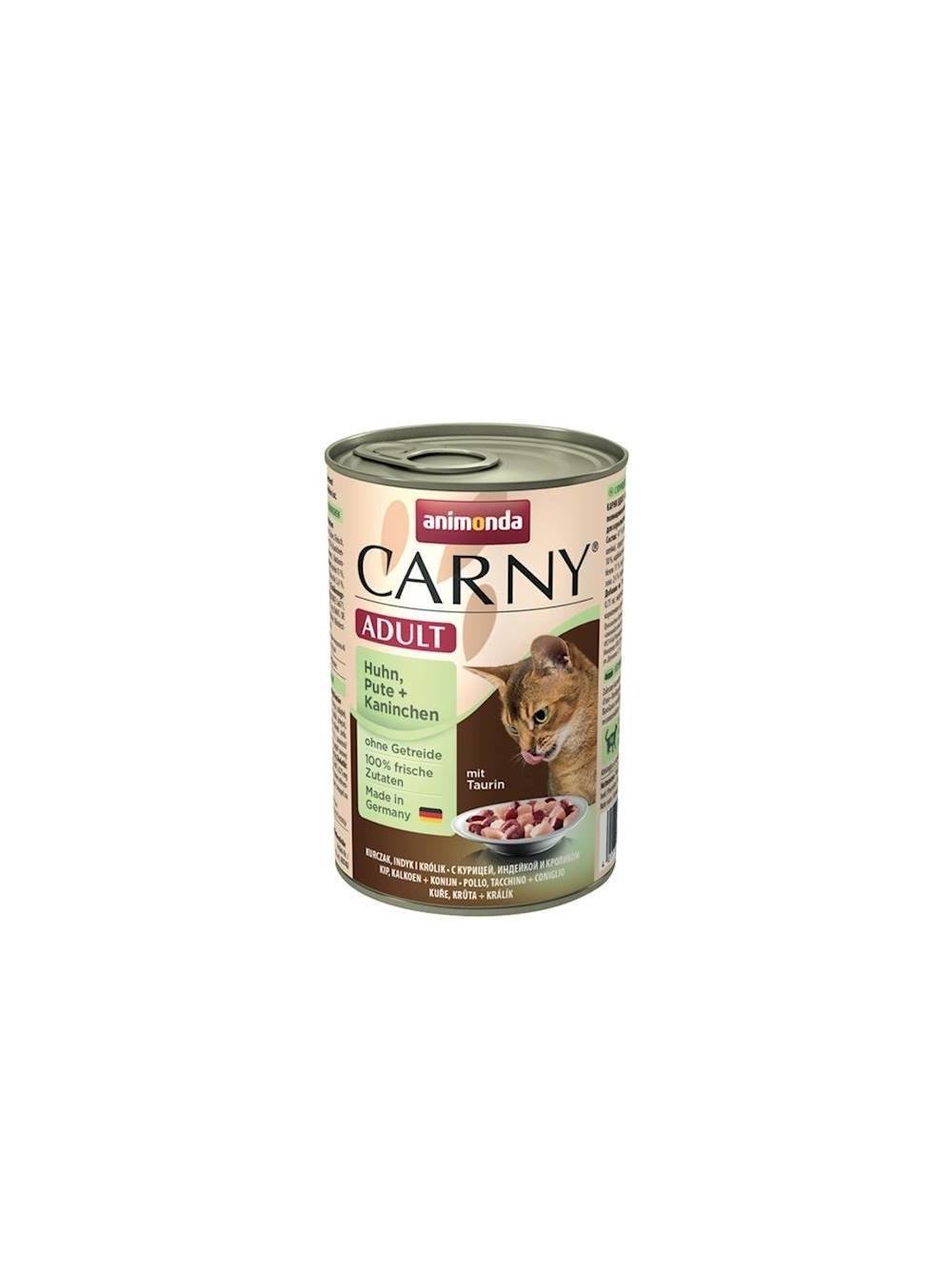 ANIMONDA Cat Carny Adult smak: kurczak, indyk, królik 6x400g