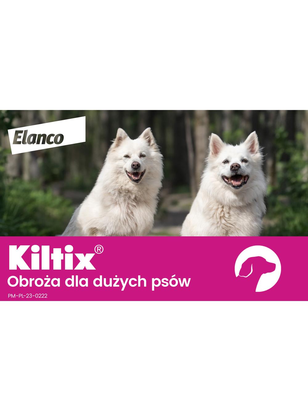 Kiltix Obroża dla psów dużych dł, 70cm+ TRIXIE Szczypce do usuwania kleszczy 9cm