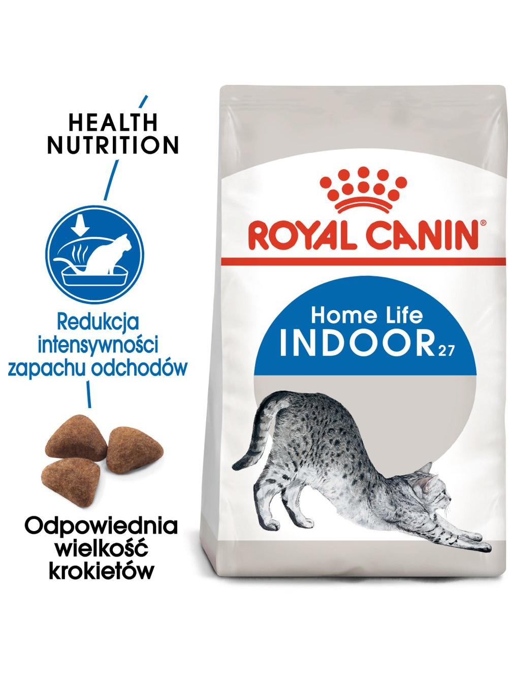 ROYAL CANIN  Indoor 27 10kg karma sucha dla kotów dorosłych, przebywających wyłącznie w domu + niespodzianka dla kota GRATIS!