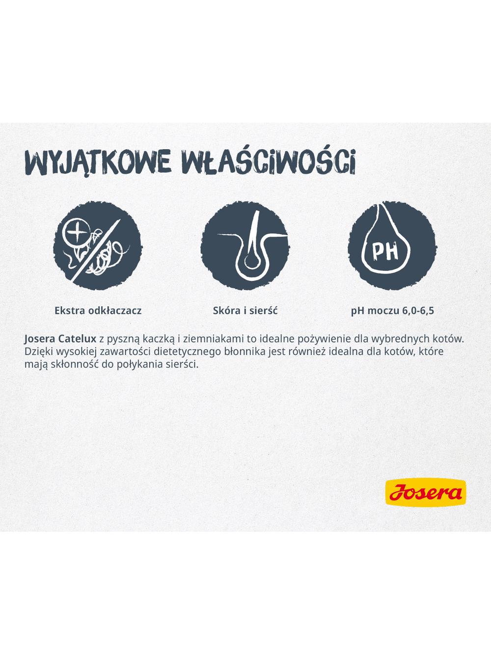 JOSERA Catelux 2kg + NIESPODZIANKA DLA KOTA GRATIS!