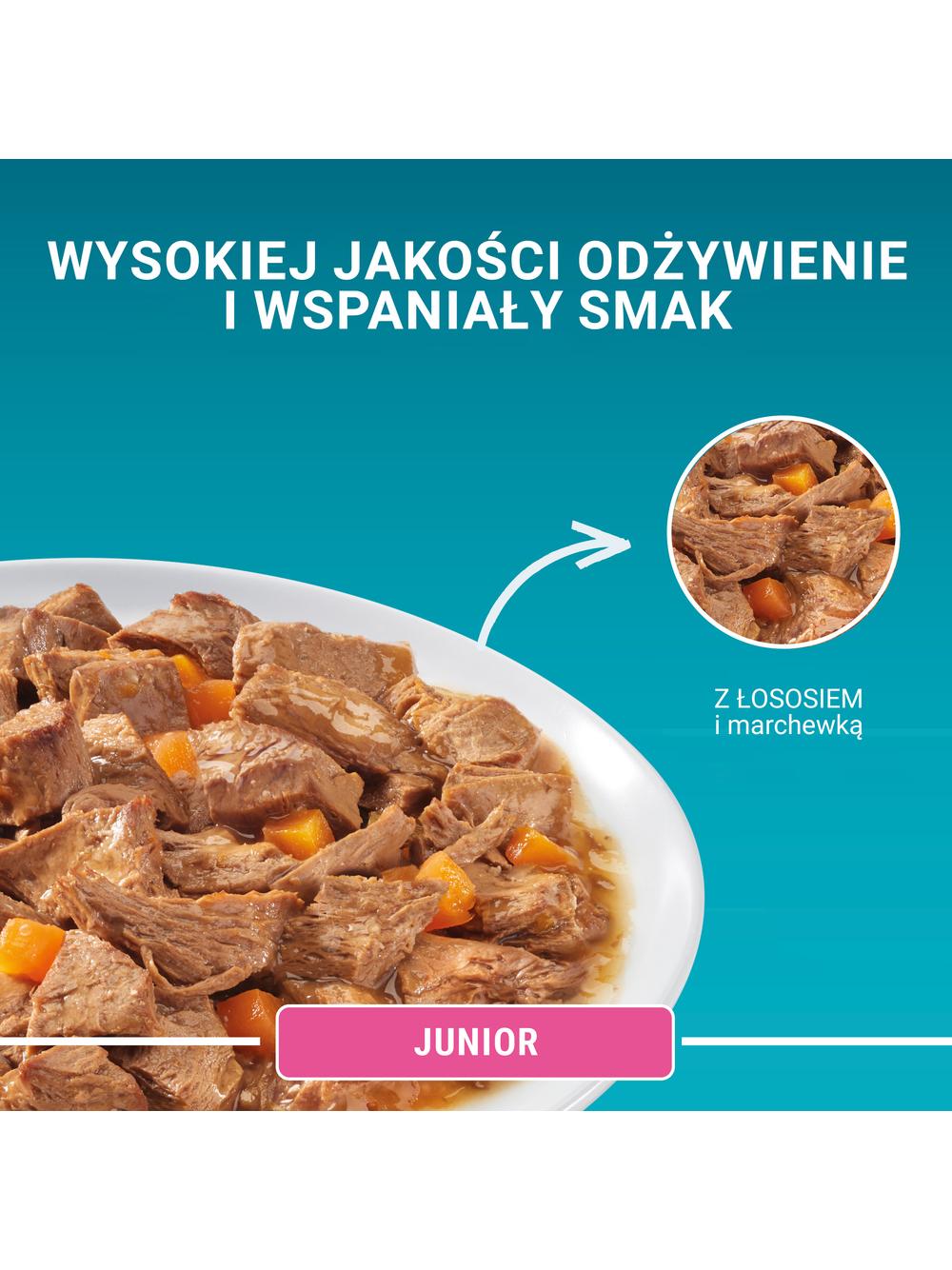 Purina One Junior Karma dla kociąt z łososiem i marchewką 12x85g