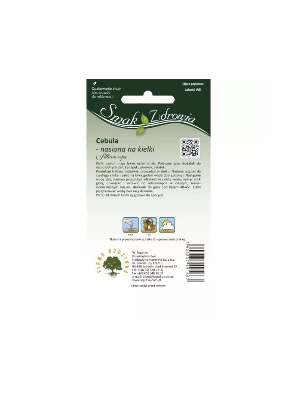 Nasiona na kiełki - cebula