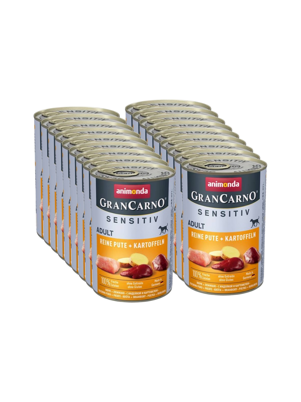 ANIMONDA GranCarno Sensitiv  Adult Dog smak: Indyk + ziemniaki 18x400g