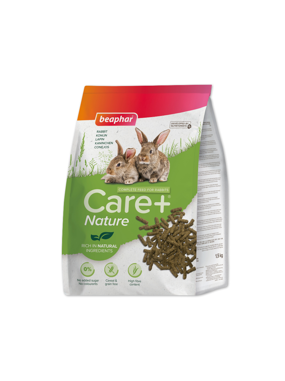 BEAPHAR-Care+ Rabbit 1,5kg - karma Super Premium dla królików dorosłych/ opakowanie uszkodzone (9161)!!!