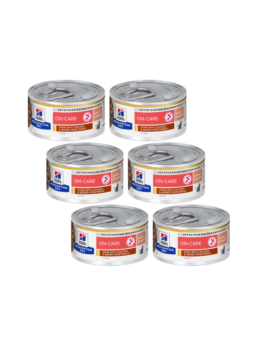 HILL'S PD Prescription Diet Feline On-Care Chicken&Vegatables Stews 6x82g