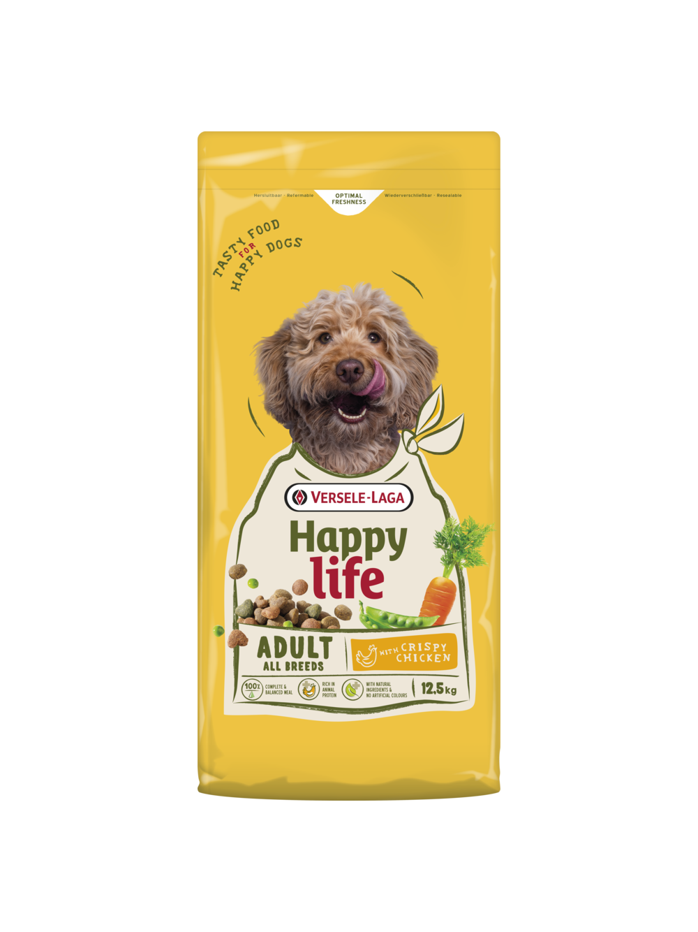 VERSELE-LAGA Happy Life Adult with Chicken 12,5kg - karma dla dorosłych psów z kurczakiem