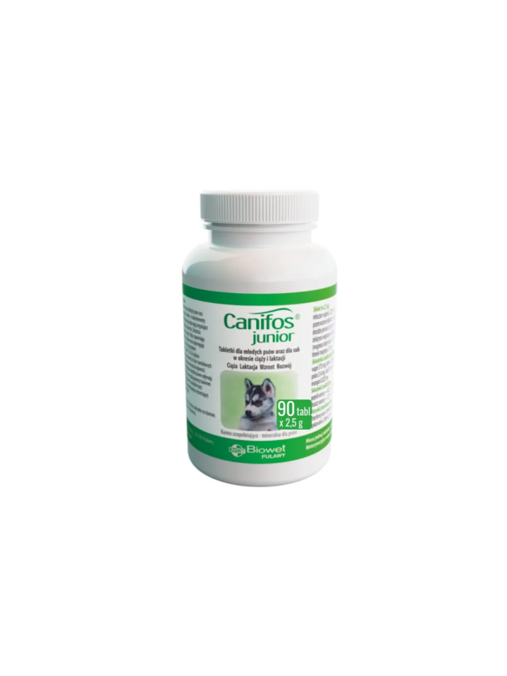 BIOWET Canifos Junior - tabletki dla psów, w okresie intensywnego wzrostu 90 tabl.
