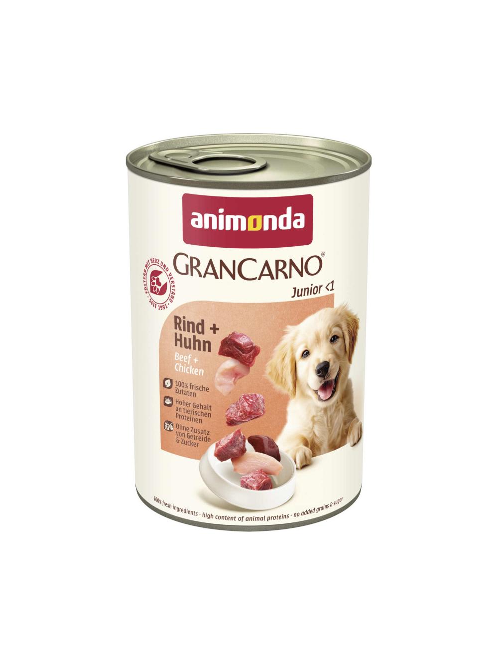 ANIMONDA GranCarno Junior smak: Wołowina + kurczak 400g