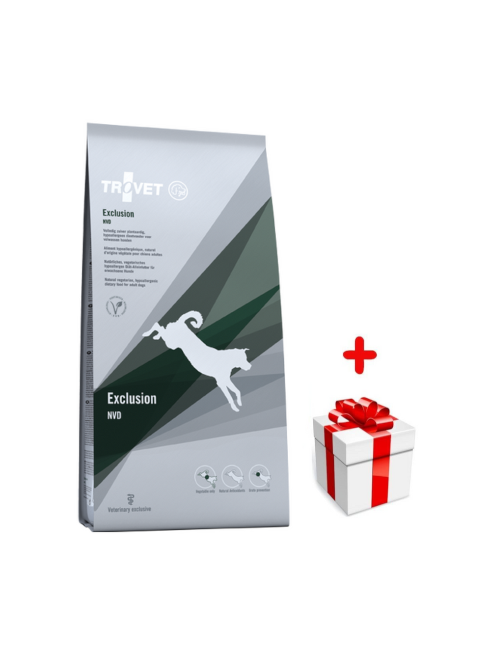 TROVET NVD Exclusion - dieta Wegetariańska (dla psa) 12,5kg + niespodzianka dla psa GRATIS!