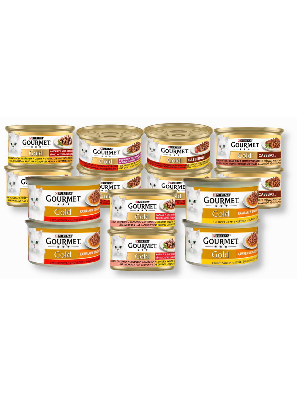 Purina Gourmet Gold w sosie mix 7 smaków 14x85g