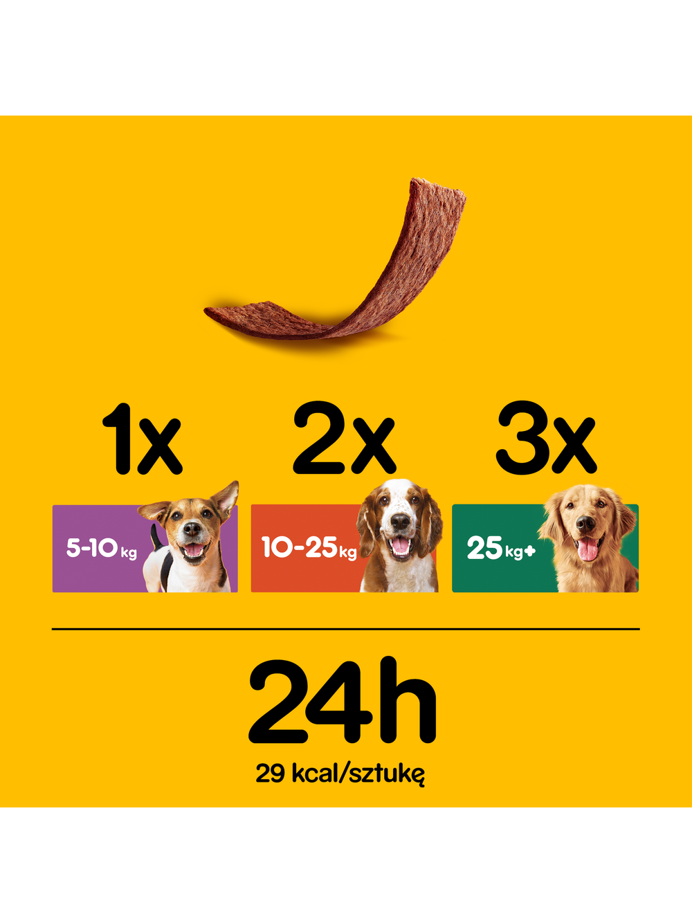 PEDIGREE Schmackos 36g - przysmak dla dorosłych psów, o smaku wołowiny, jagnięciny i drobiu